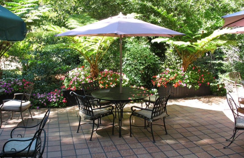 Patio view at The Inn At Saratoga.