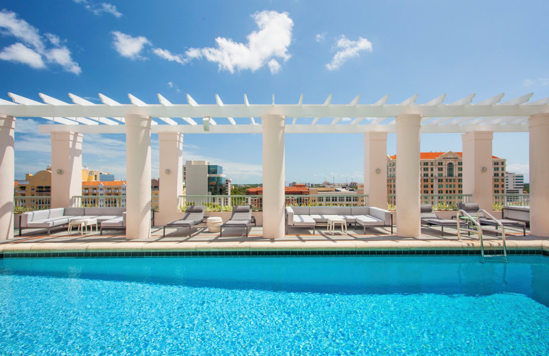 Outdoor pool at The Westin Colonnade, Coral Gables.