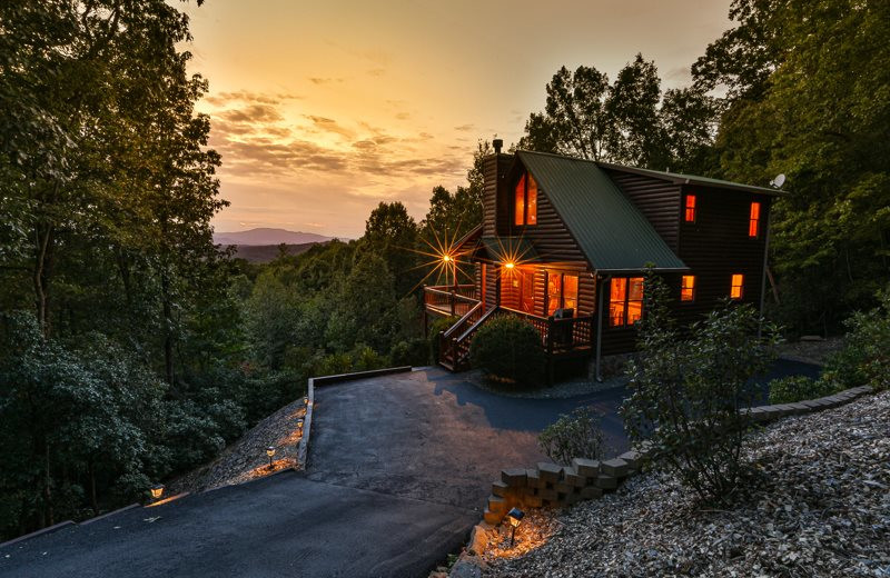 Cabin exterior at Mountain Oasis Cabin Rentals.