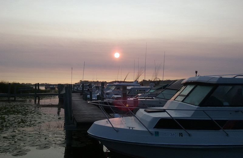 Main dock at Cyrus Resort 