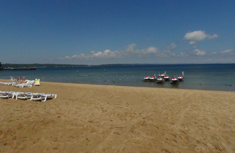 Beach view at Bayshore Resort.