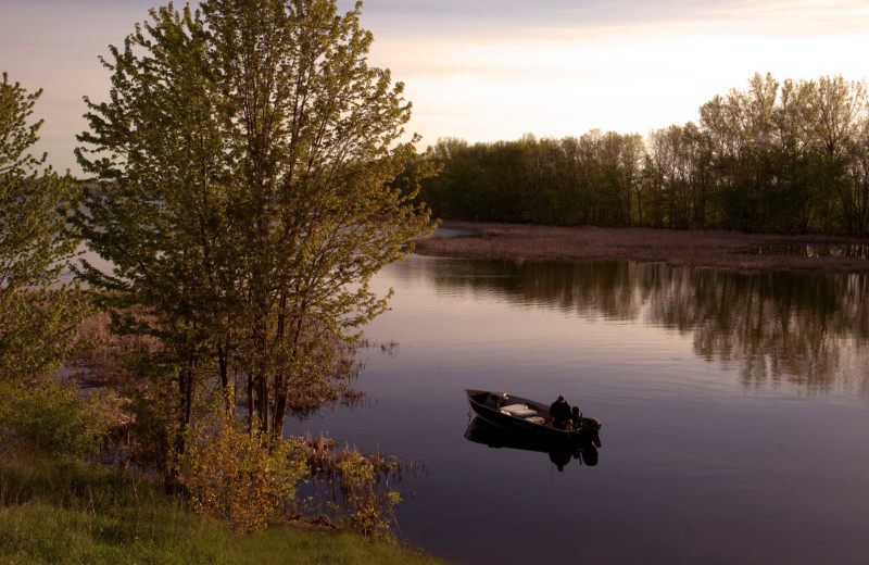 Lake at Apple Island Resort.