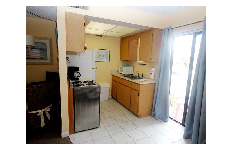 Guest kitchen at Gulf Winds Resort Condominiums.