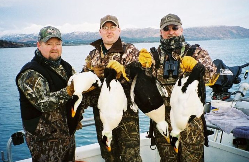 Waterfowl hunting at Port Lions Lodge.