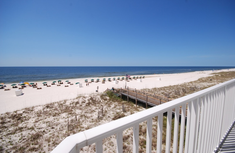Beach view at Windemere Perdido Key.