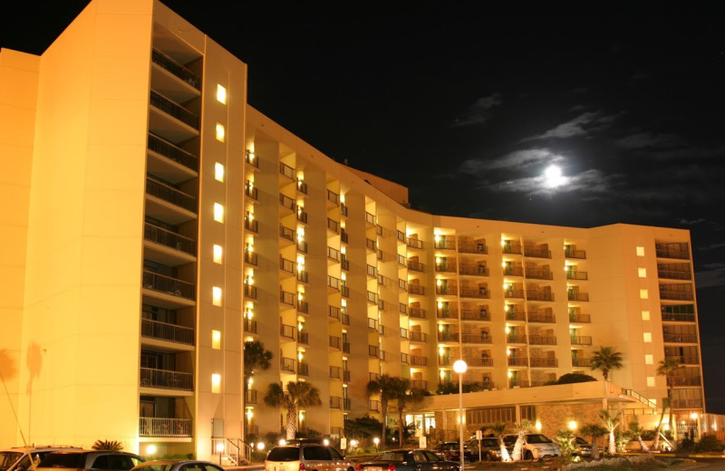 Exterior view of The Dunes Condominiums.