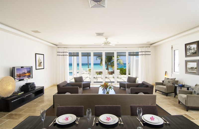 Villa living room at Island Properties Luxury Rentals.