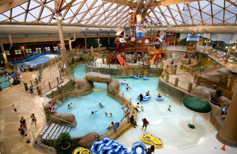 Indoor waterpark at Massanutten Resort.