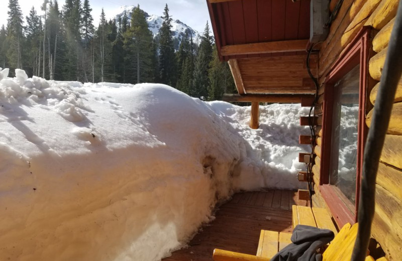 Porch at Big Moose Resort.