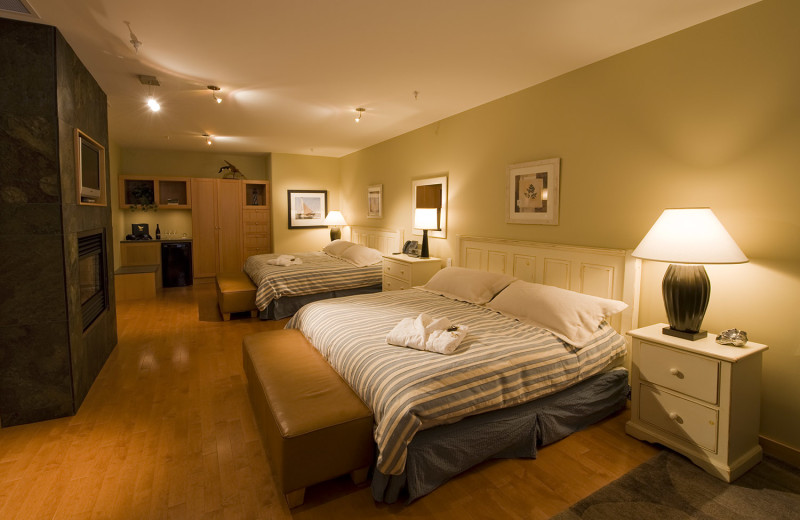 Guest room at Sonora Resort and Conference Centre, Canada.