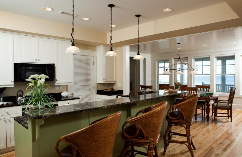 Vacation rental kitchen at Bald Head Island Limited.