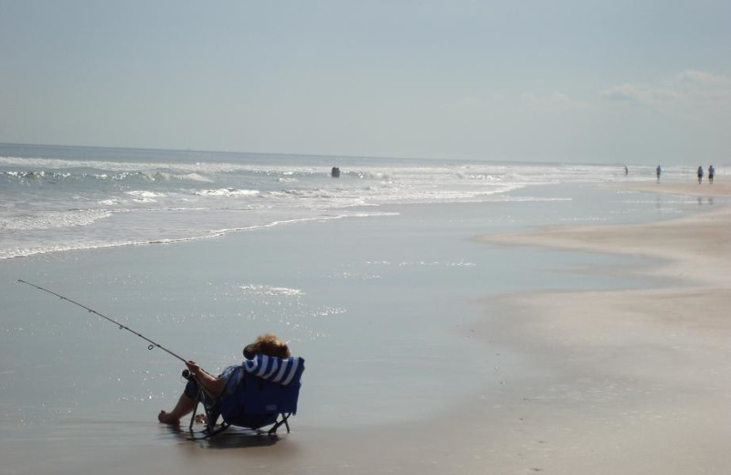 Fishing at Coral Sands Oceanfront Resort.