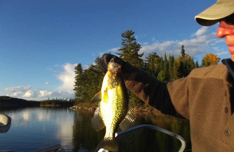 Fishing at Rough Rock Lodge.