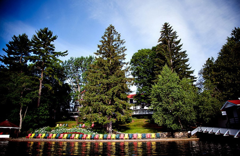 Lounging by the lake at Clevelands House.