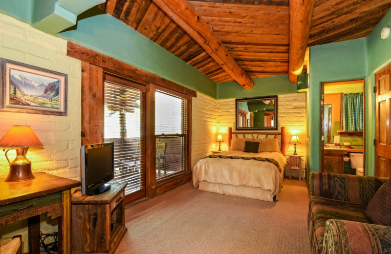 Guest room at Chipeta Solar Springs Resort.