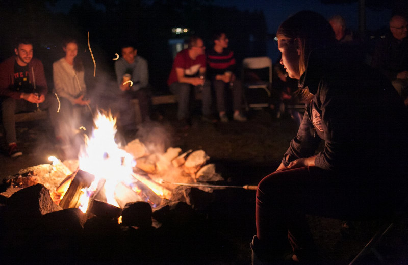 Bonfire at Sherwood Inn.