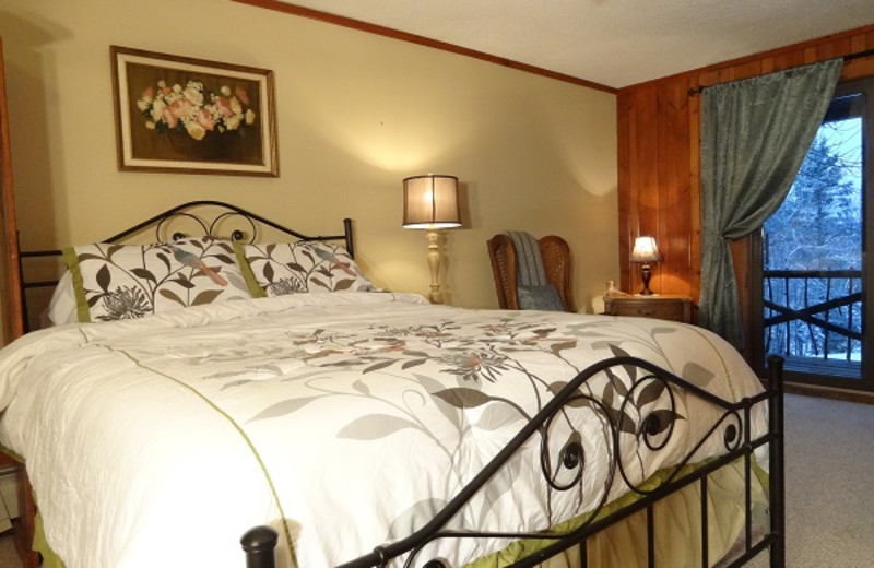 Balcony room at Garnet Hill Lodge.
