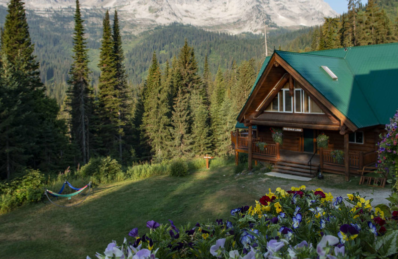 Exterior view of Island Lake Lodge.