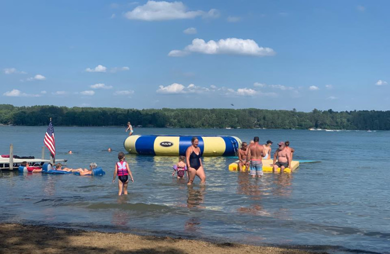 Beach at New Frontier Resort.