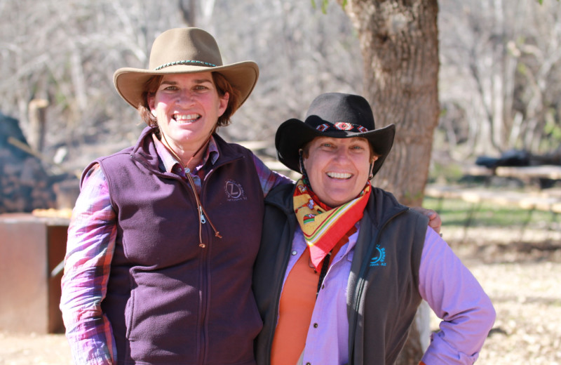 Couple at Circle Z Ranch.