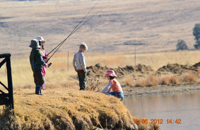 Fishing at Mount Everest Guest Farm.