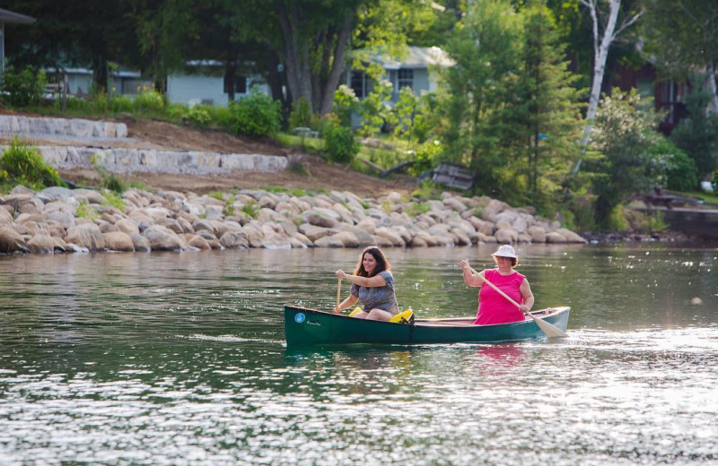 Canoeing at Great Blue Resorts- Shamrock Bay Resort.