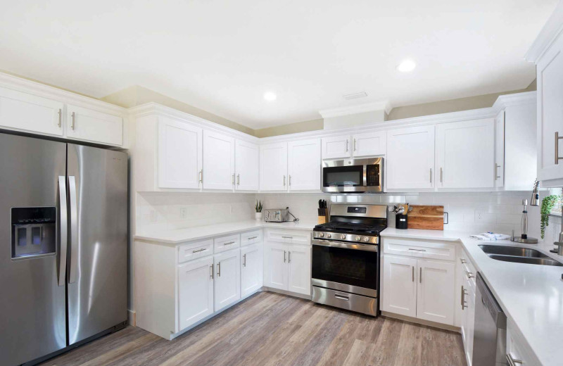 Kitchen at Real Escapes Properties - Island Attitude.