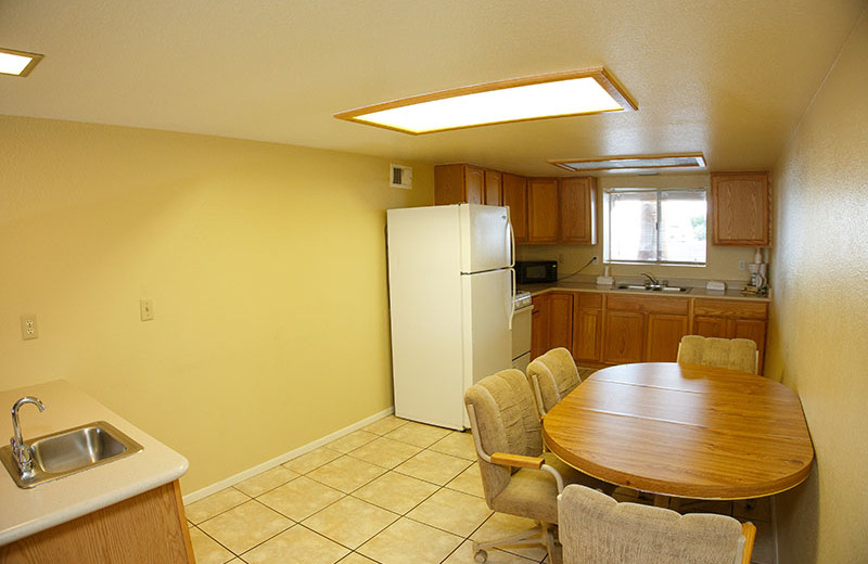Guest kitchen at Havasu Springs Resort.