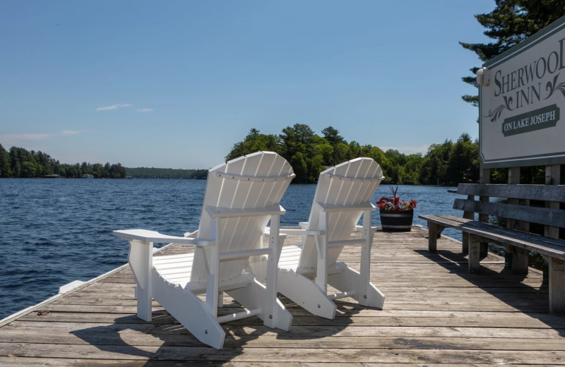 Dock at Sherwood Inn.