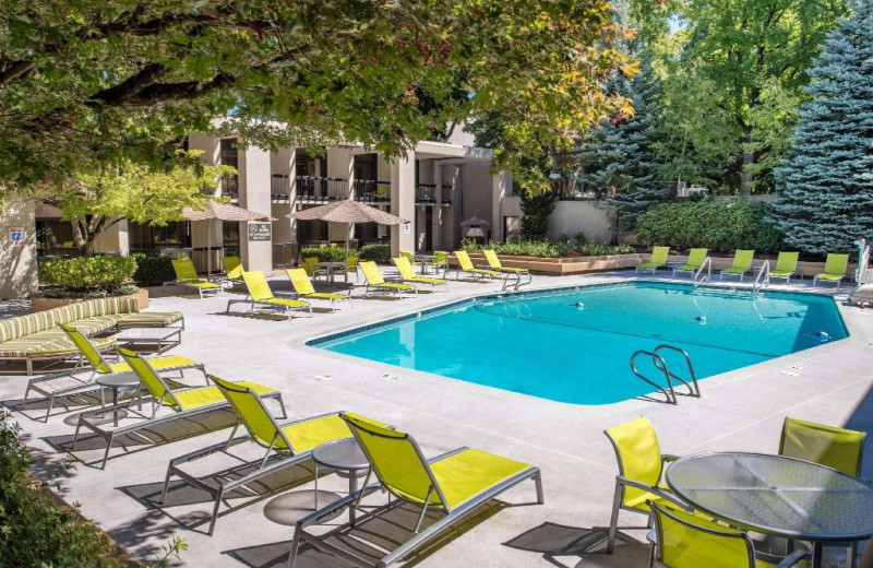 Outdoor pool at Doubletree Hotel 