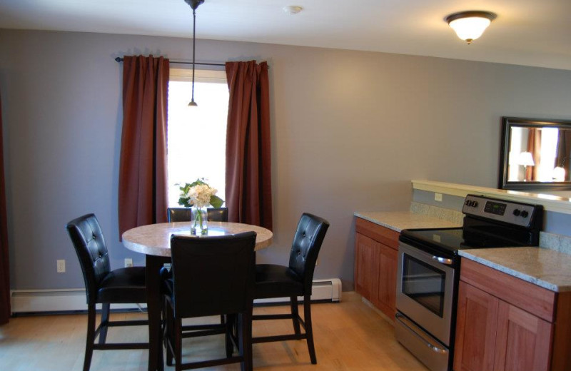 Guest dining room at Sea Rose Suites.