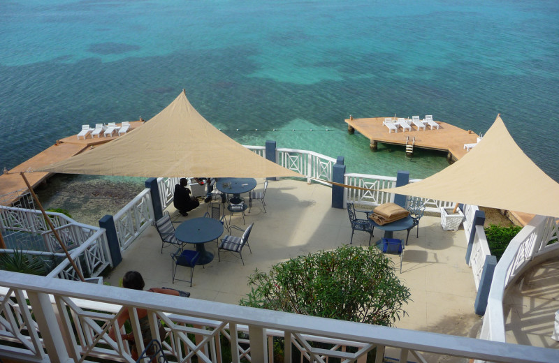 Deck view at Moxons Beach Club.