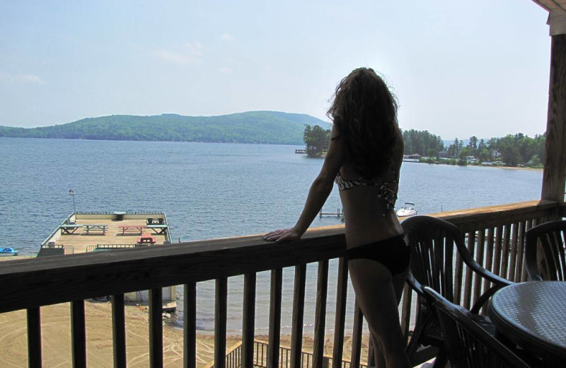 Balcony view at The Depe Dene Resort.