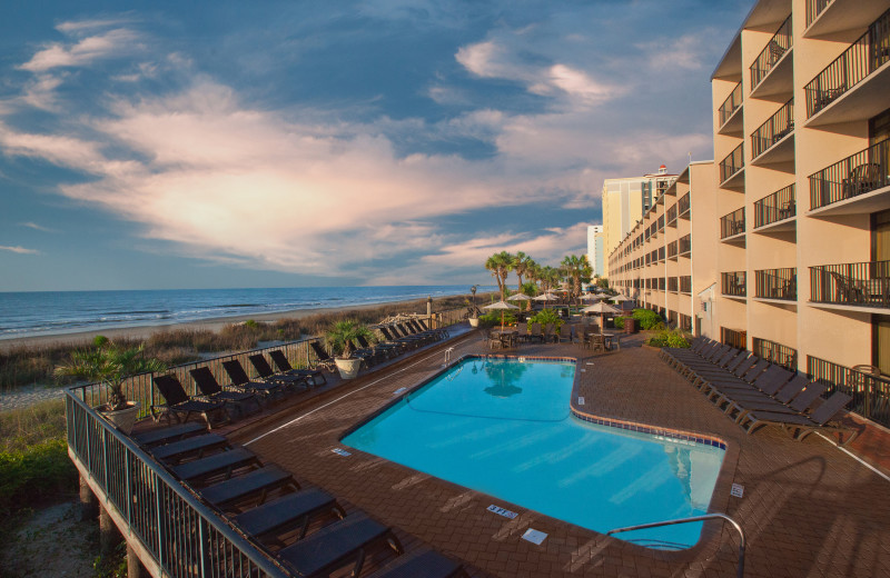 Exterior view of Compass Cove Resort.