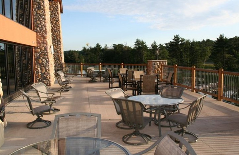 Patio view at Three Bears Lodge.