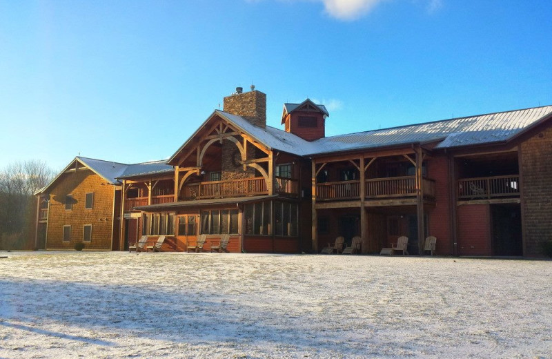 Winter at August Lodge Cooperstown.