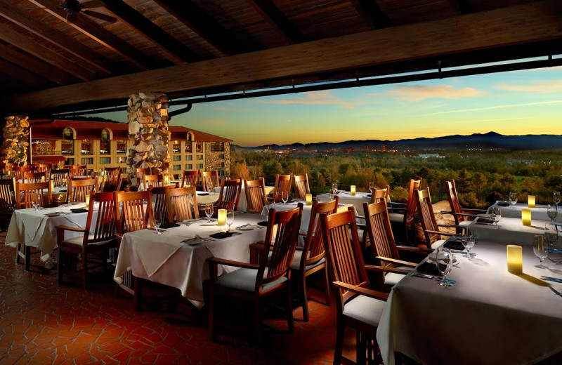 Dining room at The Grove Park Inn Resort & Spa.
