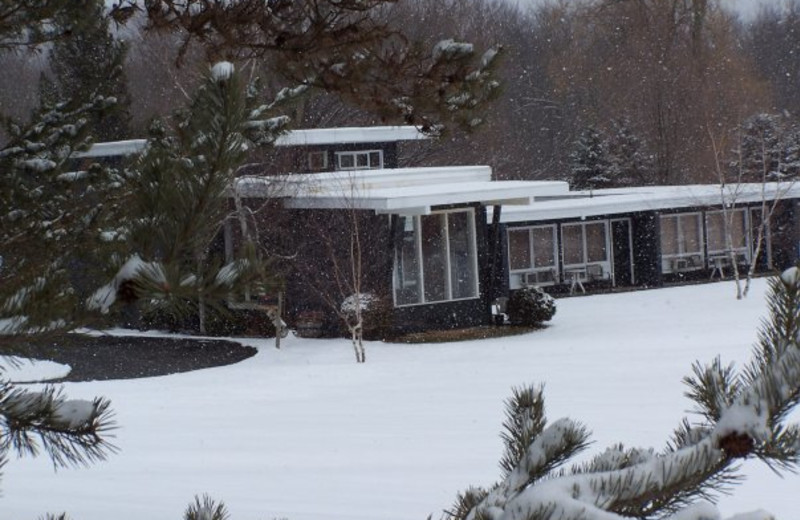 Exterior Winter View at Silvanus Lodge