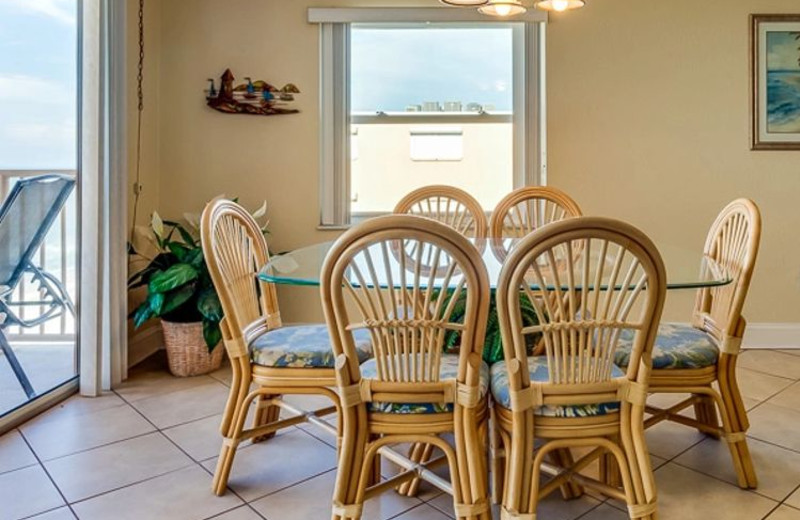 Rental dining room at Holiday Villas III.