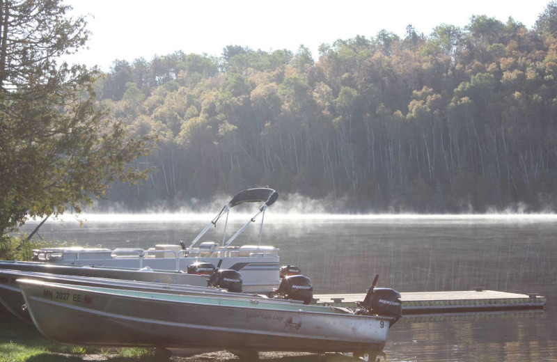 Lake at Golden Eagle Lodge.