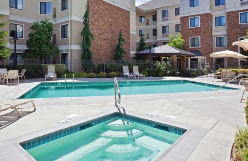 Outdoor pool at Staybridge Suites VANCOUVER.