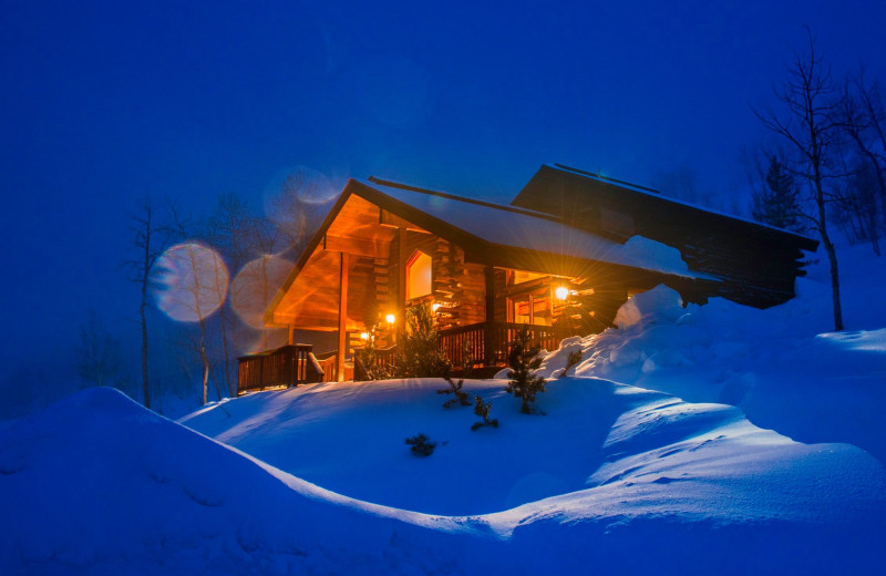 Winter cabin at Vista Verde Ranch.