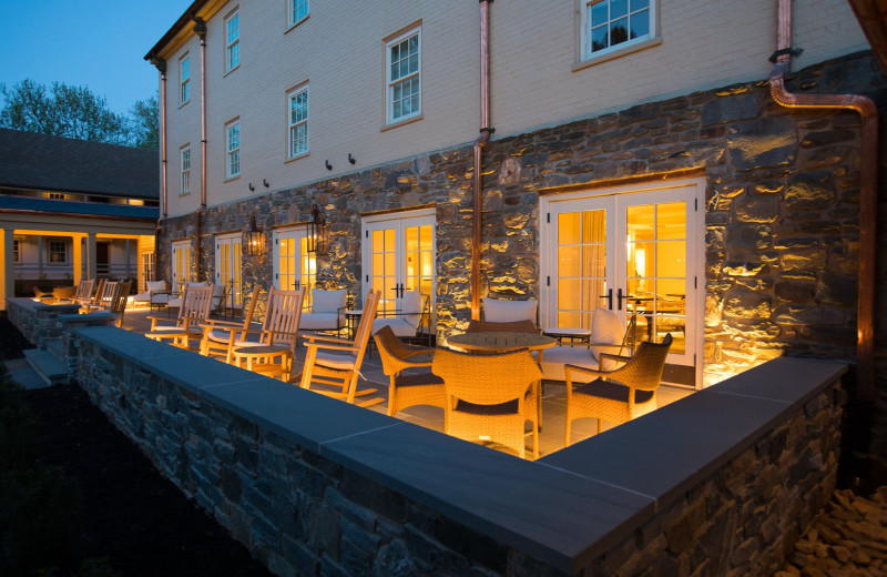 Patio at Boar's Head Resort.