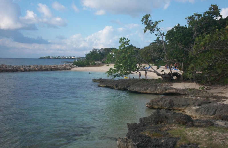 Beach at Point Village.