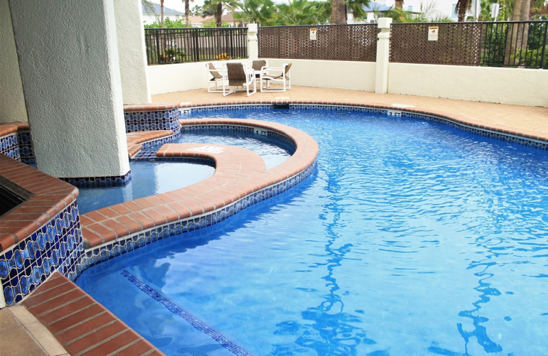 Rental pool at Padre Getaways.