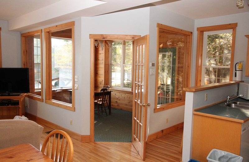 Cottage interior at Patterson Kaye Resort.