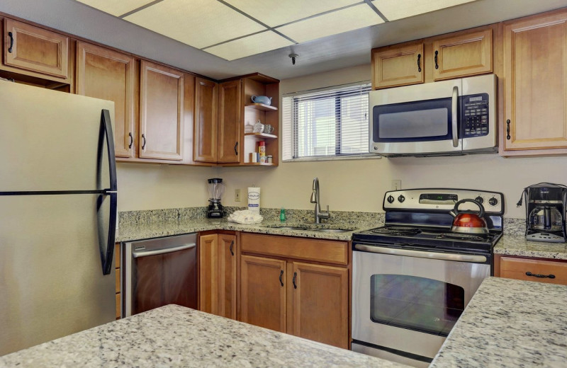 Guest kitchen at Caprice Resort.