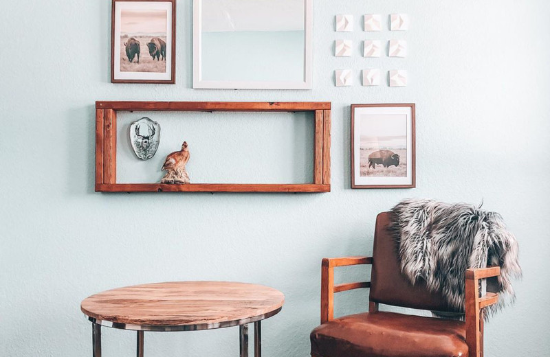 Guest room at Hardscabble Ranch.