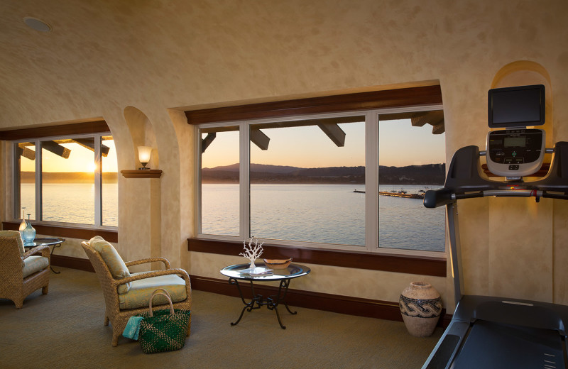 Fitness room at Monterey Plaza Hotel & Spa.