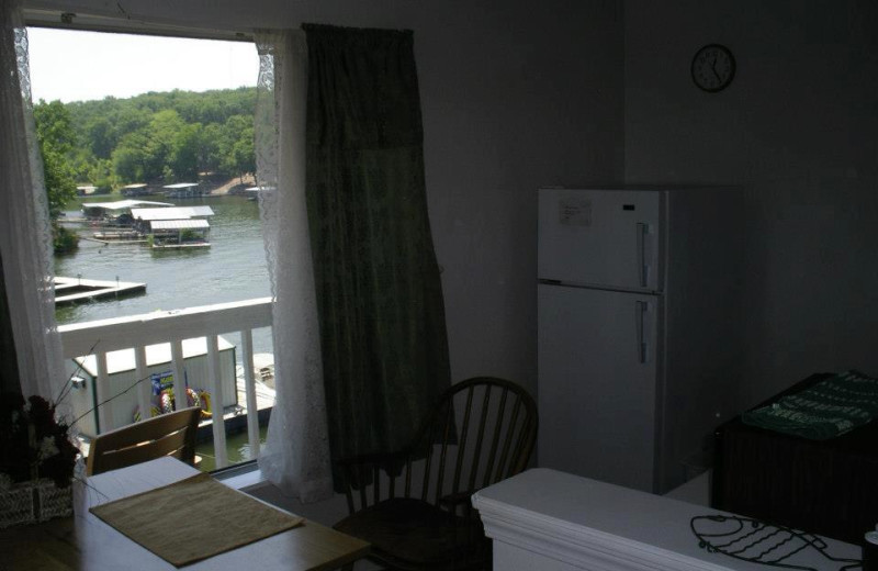 Lake view at Sunset Beach Resort.
